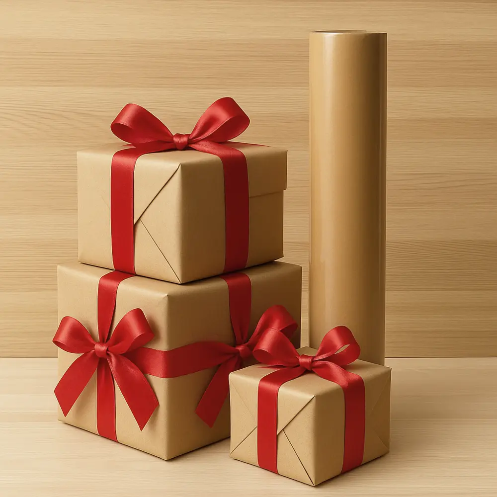 גליל נייר עטיפה חום קרפט- 60 ס";מ - 100 מטר