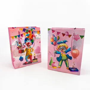 שקית קרטון ליצן - 24X18+8.5