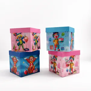 קופסת קרטון ליצן - קטן