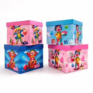 קופסת קרטון ליצן - גדול