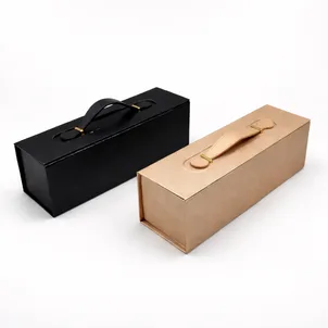 קופסת מזוודה מגנט ליין יחיד - שחור \ מוקה